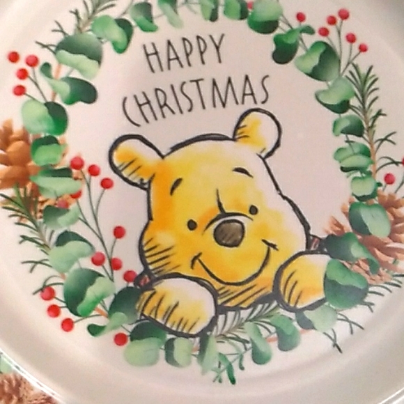 Disney Winnie the Pooh Christmas Plate & Bowl Set - Picture 2 of 4